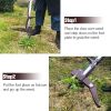 Gardtech 2021 New Stand Up Weed Puller;  4-Claws Manual Weeder Remover;  Labor Saving Dandelion Weed Removal Weeding Tool with 40-47 inch Adjustable L