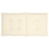 Garden Chair Cushions 2 pcs Cream 39.4"x19.7"x1.2" - Cream