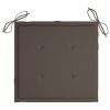 Garden Chair Cushions 6 pcs Taupe 19.7"x19.7"x1.2" Fabric - Taupe