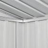 Garden Storage Shed Brown 76.4"x47.6"x71.3" Steel - Brown