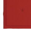 Garden Chair Cushions 4 pcs Red 19.7"x19.7"x1.2" Fabric - Red