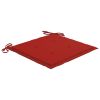 Garden Chair Cushions 4 pcs Red 19.7"x19.7"x1.2" Fabric - Red