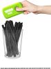 1000 Pack of 4" Twist Ties for Bags; Twist Ties for Cords. Foil Coated Plastic Black Twist Ties. Reusable Twist Ties Bendable; Strong Plastic Wire Twi