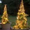 Solar Christmas String Lights; 33ft 100 LED Solar 8 Modes Outdoor Waterproof String Lights For Christmas Tree Garden Decoration (multi-color) - Green