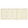 Garden Chair Cushions 2 pcs Cream 47.2"x19.7"x2.8" - Cream
