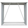 Garden Log Storage Shed Galvanized Steel 64.2"x32.7"x60.6" Anthracite - Anthracite