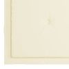 Garden Chair Cushions 6 pcs Cream 19.7"x19.7"x1.2" Fabric - Cream