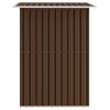 Garden Storage Shed Brown 80.3"x52"x73.2" Steel - Brown