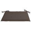 Garden Chair Cushions 2 pcs Taupe 19.7"x19.7"x1.2" - Brown