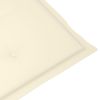 Garden Chair Cushions 6 pcs Cream 47.2"x19.7"x1.2" - Cream