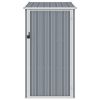 Garden Shed Gray 34.3"x38.6"x62.6" Galvanized Steel - Grey
