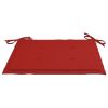 Garden Chair Cushions 4 pcs Red 19.7"x19.7"x1.2" Fabric - Red