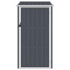 Garden Shed Anthracite 34.3"x38.6"x62.6" Galvanized Steel - Anthracite