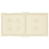 Garden Chair Cushions 2 pcs Cream 39.4"x19.7"x2.8" - Cream