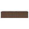 Garden Shed Brown 101.2"x306.7"x71.3" Galvanized steel - Brown