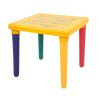 Kids Alphabet Table and Chair Set, Plastic Activity Furniture for Toddler, Study Play Arts Dining Patio Desk for Baby Girls/Boys (Age 3 and Up) RT - Y