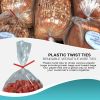 Pack of 2000 Red Plastic Twist Ties 6" Standard Red Colored Bag Ties 6" For Bread Bags Plastic Coated Metal Ties Bendable Multi Function Strong Wire T