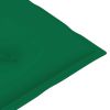 Garden Chair Cushions 2 pcs Green 39.4"x19.7"x2.8" - Green