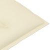 Garden Chair Cushions 2 pcs Cream 47.2"x19.7"x2.8" - Cream