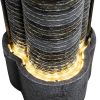 Burkeville Resin Outdoor Fountain With Light For Patio Garden - as Pic