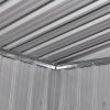 Green Pent Roof Metal Garden Shed Incl. Foundation 83 f3 - Green