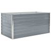 Raised Garden Bed 63"x31.5"x30.3" Galvanized Steel Gray - Grey