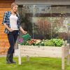 Raised Garden Beds Elevated Planter Box Wood For Vegetables Flowers Herbs - Wood - solid fir