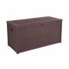 113 Gallon 430L Outdoor Garden Plastic Storage Deck Box for Patio Furniture Outdoor Cushions, Throw Pillows, Garden Tools and Pool Toys, Graphite Wate