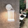 Inowel Lights Outdoor Wall Sconce Lantern Exterior IP65 Waterproof LED Wall Light Classic Wall Lamp Round Lighting 32333 - White