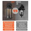 Inowel Lights Outdoor Wall Sconce Lantern Exterior IP65 Waterproof LED Wall Light Classic Wall Lamp Round Lighting 32333 - Grey