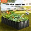 VEVOR Galvanized Raised Garden Bed Planter Box 48.2x24.6x11" Flower Vegetable - 94.5x47.2x23.6 inch