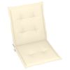 Garden Chair Cushions 2 pcs Cream 39.4"x19.7"x1.2" - Cream