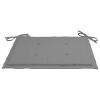 Garden Chair Cushions 6 pcs Gray 15.7"x15.7"x1.2" Fabric - Grey