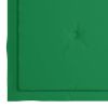Garden Chair Cushions 6 pcs Green 19.7"x19.7"x1.2" Fabric - Green