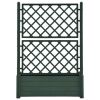 Garden Planter with Trellis 39.4"x16.9"x55.9" PP Green - Green