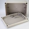 GAJING Waterproof IP67 Dustproof PS Plastic Junction Conduit Box Universal Electric Project Enclosure Pale Gray with Mounting Plate - REC(7.9"x5.9"x3.