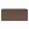 Garden Shed 101.2"x154.3"x71.3" Metal Brown - Brown