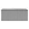 Garden Shed 101.2"x154.3"x71.3" Metal Gray - Grey