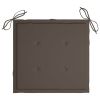 Garden Chair Cushions 4 pcs Taupe 15.7"x15.7"x1.2" - Taupe