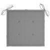 Garden Chair Cushions 2 pcs Gray 15.7"x15.7"x1.2" Fabric - Grey
