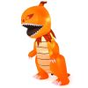 Halloween Festivr Inflatable  With LED Lights Spoof Ghost Yard Decoration - Orange - 8 Ft