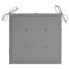 Garden Chair Cushions 6 pcs Gray 19.7"x19.7"x1.2" Fabric - Grey