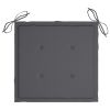 Garden Chair Cushions 6 pcs Anthracite 19.7"x19.7"x1.2" Fabric - Anthracite