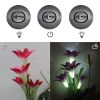Lily Flower Multi-Color Changing LED Solar Garden Lights - Purple