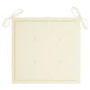 Garden Chair Cushions 4 pcs Beige 19.7"x19.7"x1.2" Fabric - Beige