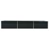 Garden Raised Bed Galvanized Steel 189"x31.5"x30.3" Anthracite - Anthracite