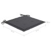 Garden Chair Cushions 2 pcs Anthracite 15.7"x15.7"x1.2" Fabric - Anthracite