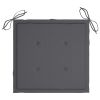 Garden Chair Cushions 4 pcs Anthracite 19.7"x19.7"x1.2" Fabric - Anthracite