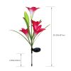 Lily Flower Multi-Color Changing LED Solar Garden Lights - Purple
