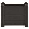 Garden Raised Bed PP Anthracite 16.9"x16.9"x13.8" - Anthracite